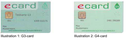 e-card G3 and G4